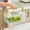 Food-grade fresh-keeping box, refrigerator storage box, special transparent sealed box, frozen moisture-proof fruit pickles box, large capacity details Picture